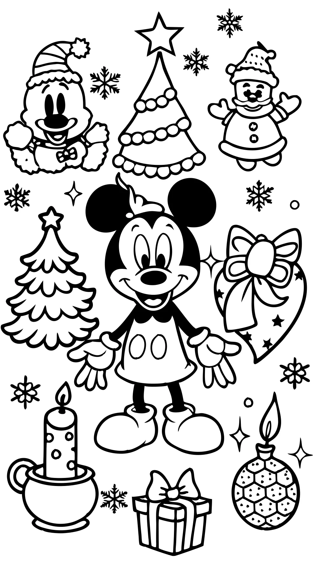 coloriages de Noël Disney